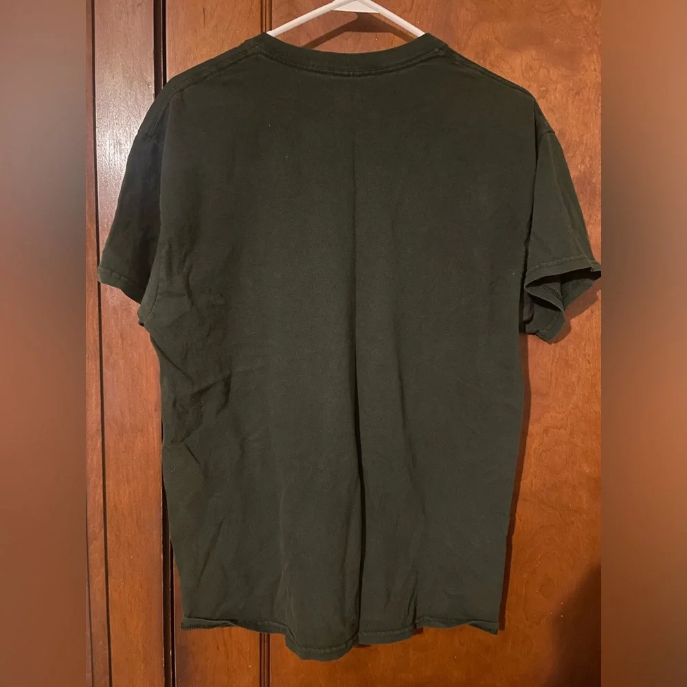 Huf Dark Green Rose graphic T Shirt - Picture 2 of 4